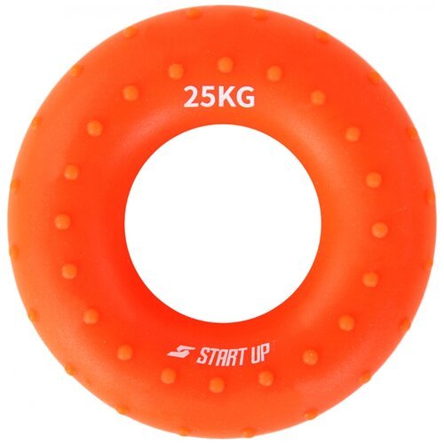 Эспандер кистевой круглый Start Up NT34036 с рельефом 25 кг оранжевый