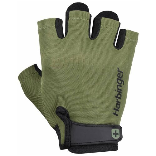 Фитнес перчатки Harbinger Power 2.0, зеленые, унисекс, M