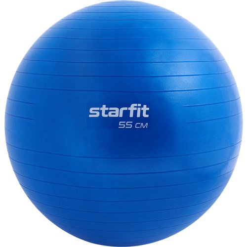 Фитбол Starfit Gb-108 антивзрыв, 900 гр, синий, 55 см