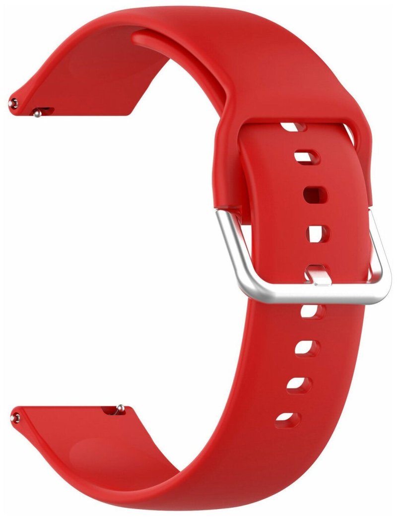 Ремешок Red Line для часов универсальный силиконовый, 20 mm, красный