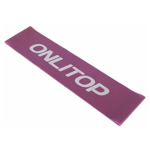 Фитнес-резинка ONLITOP 30,5х7,6х0,7 см, нагрузка до 6 кг, цвет фиолетовый