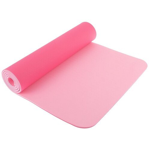 Коврик для йоги 183 x 61 x 0,8 см, цвет розовый Sangh
