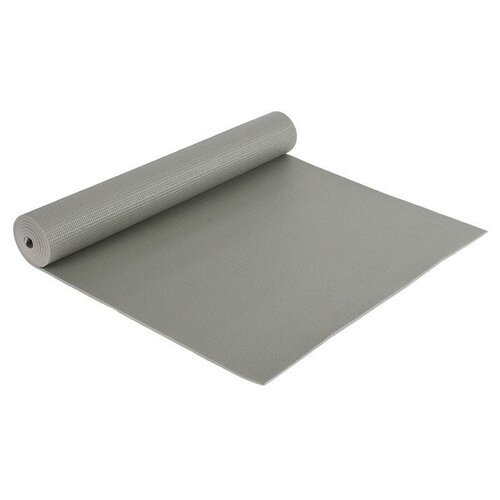 Коврик для йоги 173 × 61 × 0,4 см, цвет серый