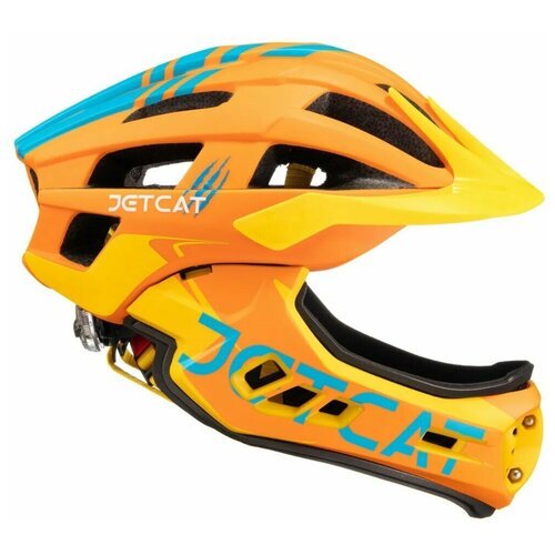 Шлем - JETCAT - Race - размер 'S' (49-54см) - Orange - FullFace - защитный - велосипедный - велошлем - детский