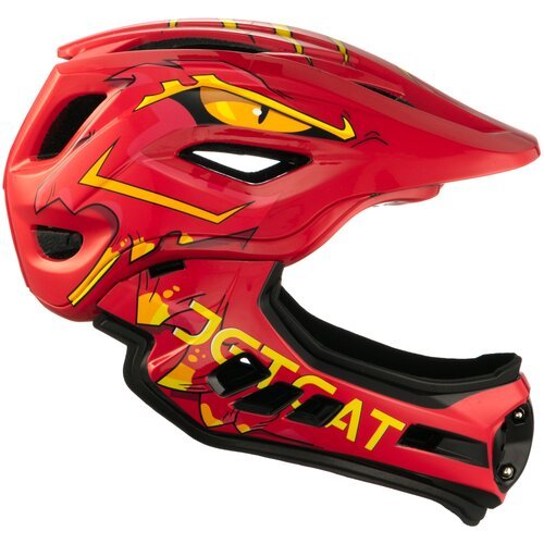 Шлем - JETCAT - Raptor SE - размер 'M' (53-58см) - Red Dragon - FullFace - защитный - велосипедный - велошлем - детский