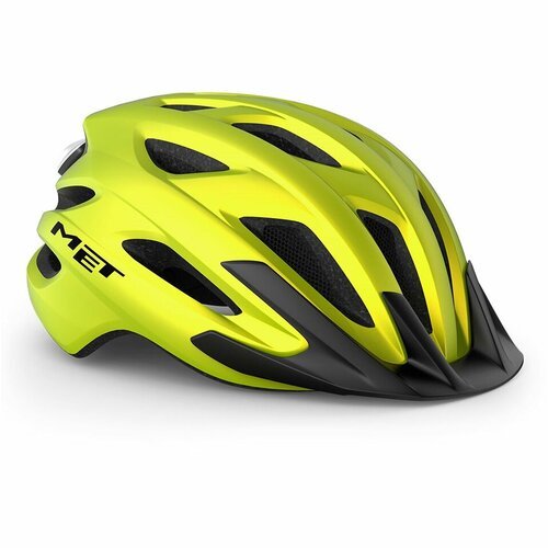 Велошлем Met Crossover Helmet (3HM149CE) 2024, цвет Лаймовый Желтый Металлик, размер шлема XL (60-64 см)