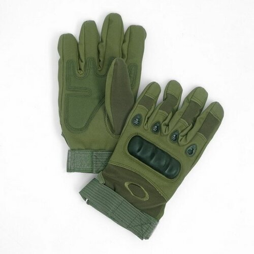 Перчатки тактические 'Storm tactic', ХL доп защита пальцев, зеленые