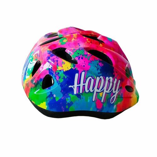 Шлем детский Happy розовый с регулировкой размера (50-57)
