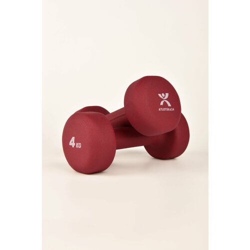 Гантели для фитнеса и спорта Atletika24 , набор неопреновых стальных гантелей для дома, спортзала, 2 шт по 4 кг
