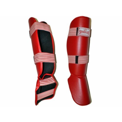 Защита ног голень+стопа SPRINTER модель А. Размер S. (Красный)