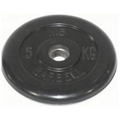 Диск олимпийский 'Barbell' d 51 мм чёрный 5,0 кг