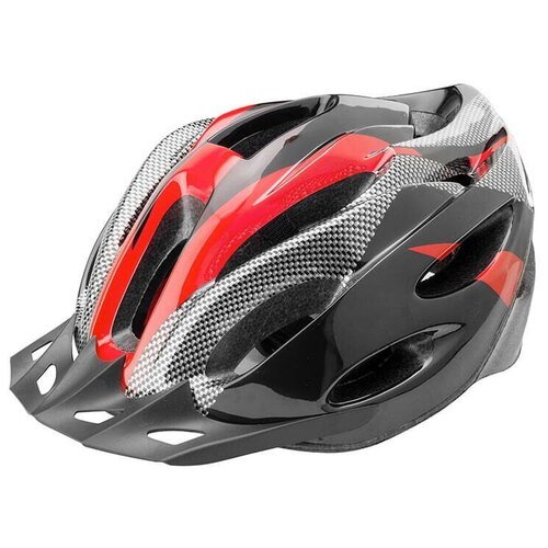 Шлем защитный STELS FSD-HL021 р. L (черно-красный)