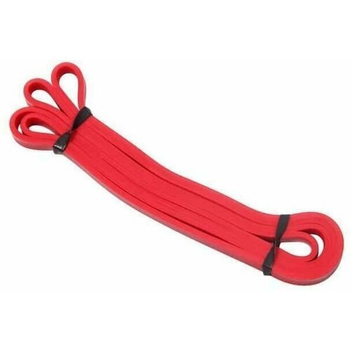 Резиновый эспандер лента красный, петля нагрузка 5 - 15 кг.