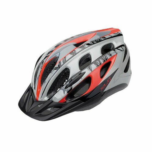 Шлем XLC Bicycle helmet BH-C18 (красный/серый) (S/M)