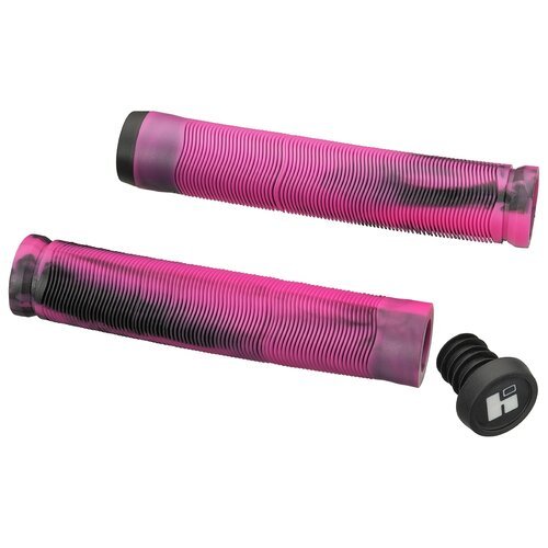 Грипсы для самоката Hipe H4 Duo, 2 шт., 15.5 см, розовый/черный