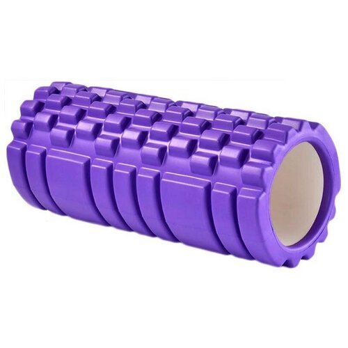 E29381-7 Ролик для йоги (фиолетовый) 33х14см ЭВА/АБС