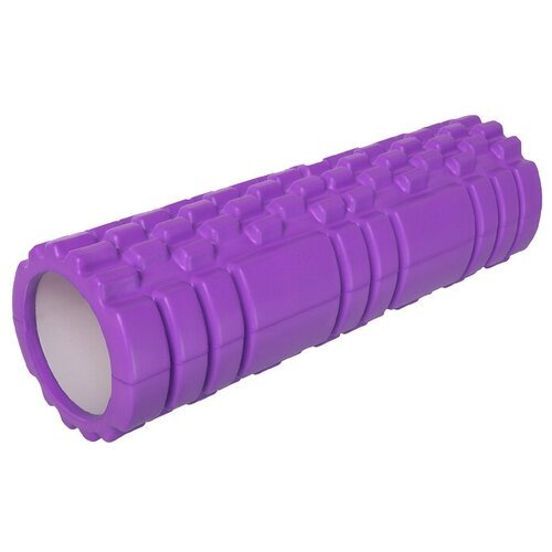 Роллер для йоги 45 х 14 см, массажный, цвет фиолетовый Sangh