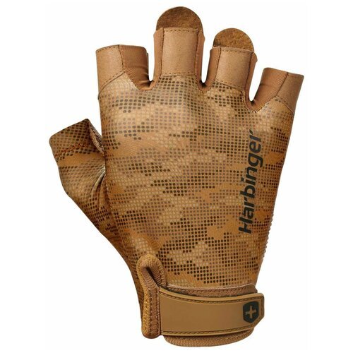 Фитнес перчатки Harbinger PRO 2.0, унисекс, коричневые, L