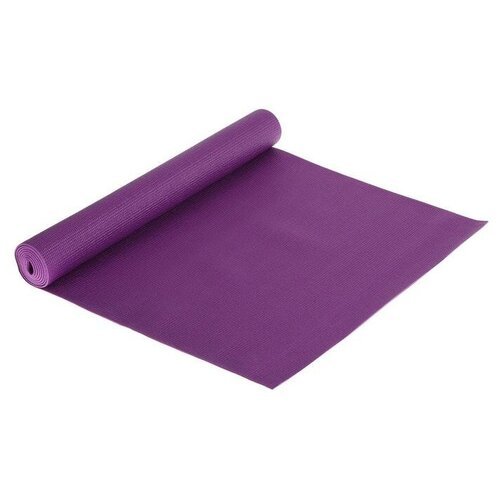 Коврик для йоги ТероПром 3098563 173 х 61 х 0,3 см, цвет фиолетовый