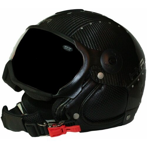 Шлем горнолыжный с визором HMR CARBON : H3 Brilliant Carbon 506_57/58 (L)+VTF11