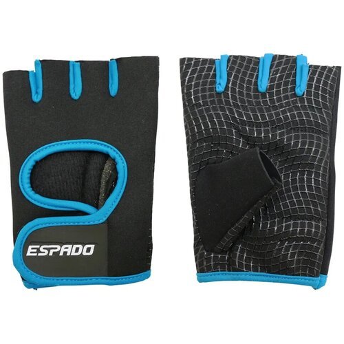 Перчатки для фитнеса ESPADO р. XS (черно-голубой) ESD001
