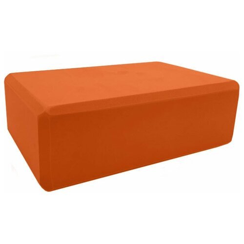 BE100-6 Йога блок полумягкий (оранжевый) 223х150х76мм, из вспененного ЭВА (A25573)