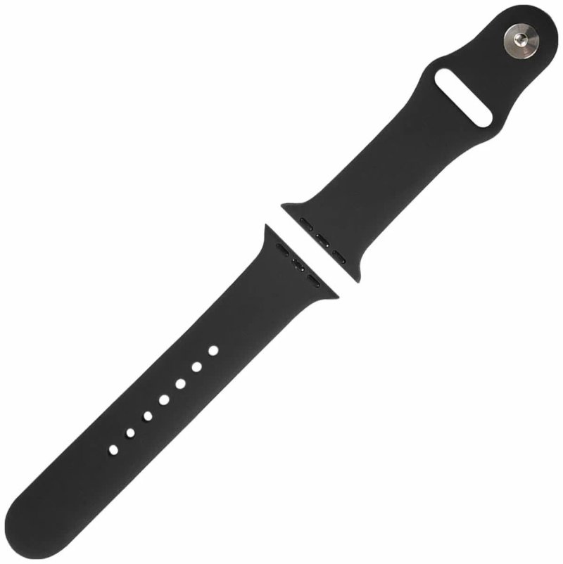Ремешок Red Line силиконовый для Apple Watch – 42/44 mm (S3/S4/S5/SE/S6), черный УТ000027229