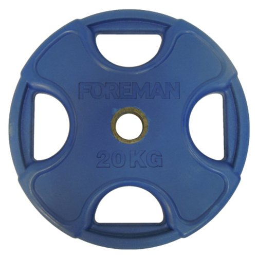 Диск для штанги Foreman обрезиненный PRR 20 кг синий FM\PRR-20KG\BL-04-00