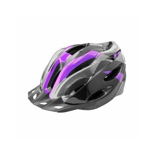 Шлем защитный FSD-HL021 (out-mold) L (58-60 см) чёрно-пурпурный/600124