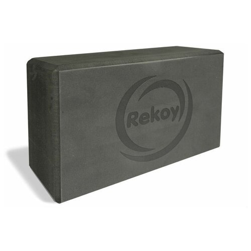 Блок для йоги ReKoy, черный, 1 шт, EVA