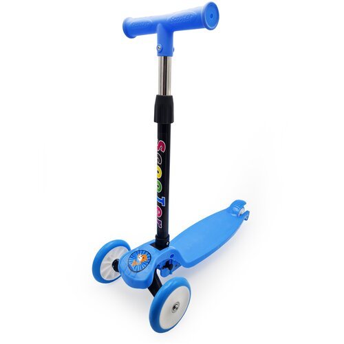 Детский 3-колесный городской самокат Funky Toys 200820219, голубой