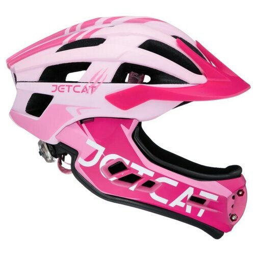 Шлем - JETCAT - Race - размер 'M' (53-58см) - Pink - FullFace - защитный - велосипедный - велошлем - детский