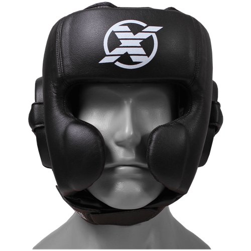 Профессиональный Шлем для бокса Fight EXPERT Winner, с защитой скул, черный , размер M