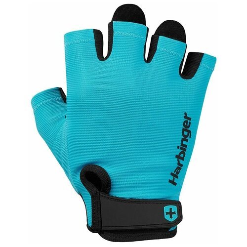 Фитнес перчатки Harbinger Power 2.0, унисекс, аква, S