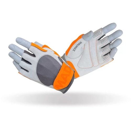 Перчатки для фитнеса Mad Max Crazy MFG-850 Crey-Orange, Размер M