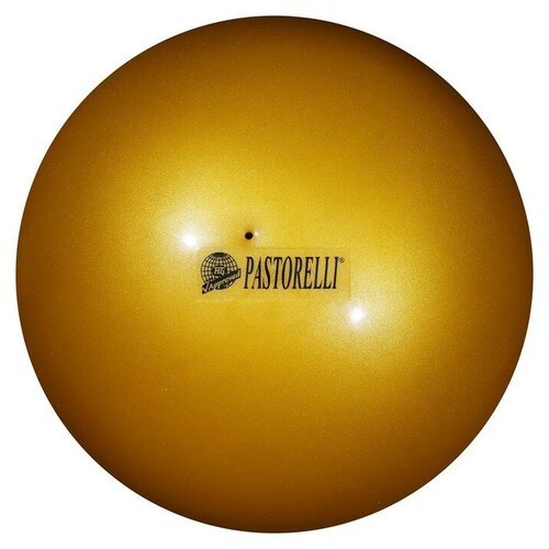 Мяч гимнастический Pastorelli New Generation, 18 см, FIG, цвет золотой