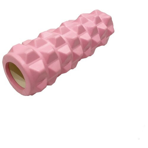 Ролик массажный для йоги Coneli Yoga Mini 33x12 см розовый
