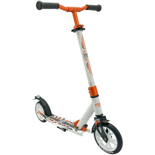 Детский 2-колесный городской самокат TechTeam Jogger 180 2021, белый/оранжевый