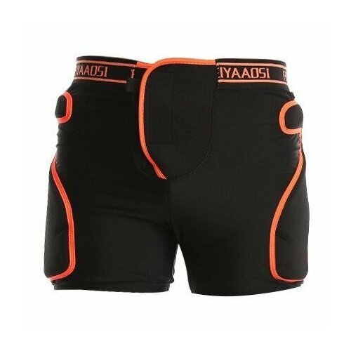 Защитные шорты Feiyaaosi XL, гелевая вставка, черно-оранжевые (00-00000606)