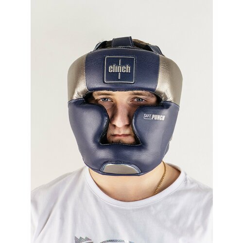 C148 Шлем боксерский Clinch Punch 2.0 Full Face темносине-бронзовый (S)