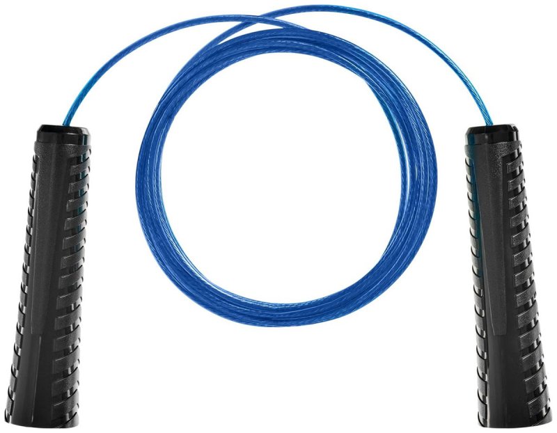 Скакалка Bradex с металлическим шнуром, для фитнеса, 3 метра, синяя