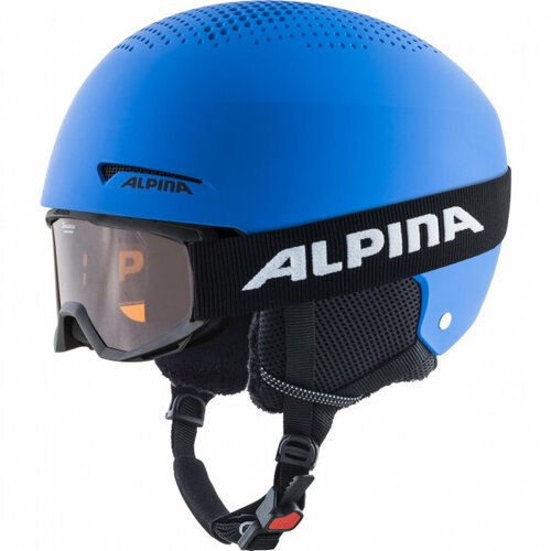 Шлем Alpina Zupo Set (+ маска Piney) Blue, год 2022, размер 51-55см