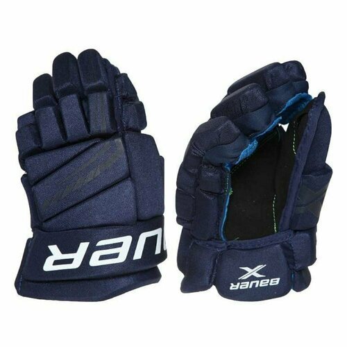 Перчатки хоккейные BAUER X S21 JR 1058654 (10 / темно-синий)