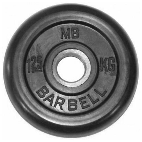 28968-38548 Диск обрезиненный BARBELL MB металлическая втулка 1.25 кг / диаметр 31 мм, MB-PltB31-1,25