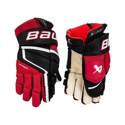 Перчатки хоккейные BAUER Vapor 3X Pro S22 Sr р.14 (черно-красный) 1059953