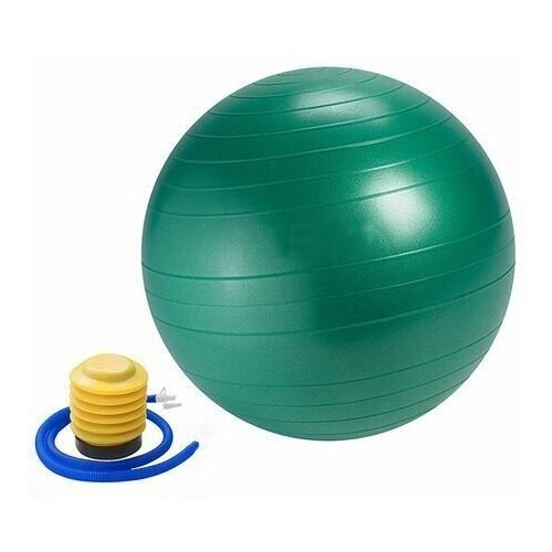 Фитбол OSTROVIT Гимнастический Мяч для Фитнеса Йоги Пилатеса Надувной мяч с насосом детский для новорожденных и взрослых диаметр 65 см