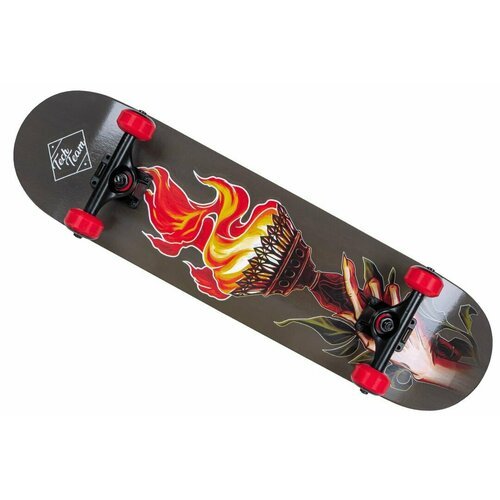 Деревянный скейтборд ELITE (Огонь)