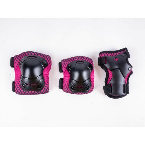 Комплект защиты Safety Fit Teens 1.0 pink (наколенники, налокотники, защита ладоней) M