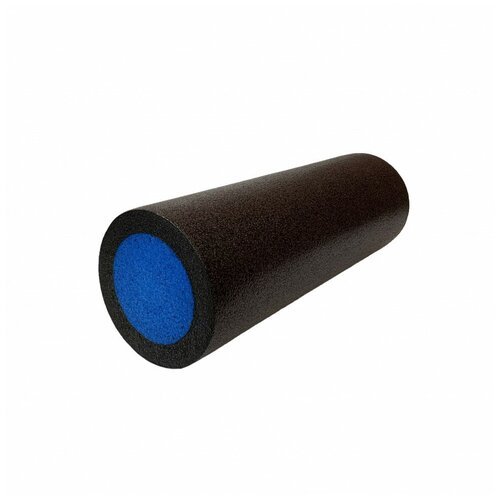 Ролик для йоги полнотелый 2-х цветный PEF100-61-C (черный/синий) 61х15см.