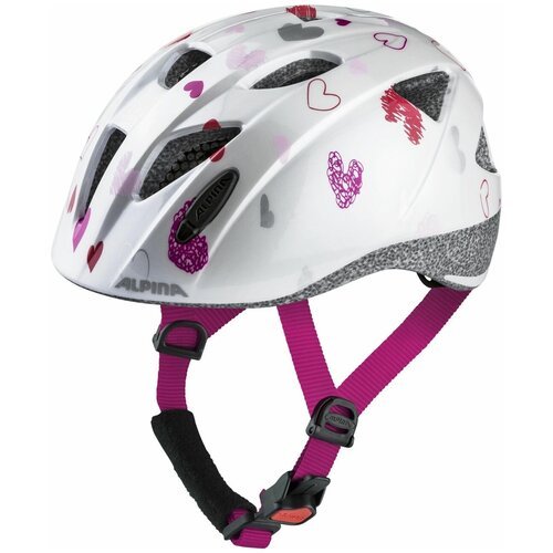 Шлем защитный ALPINA, Ximo, 45, white hearts